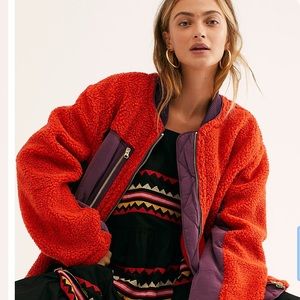Free People Soft sherpa jacket